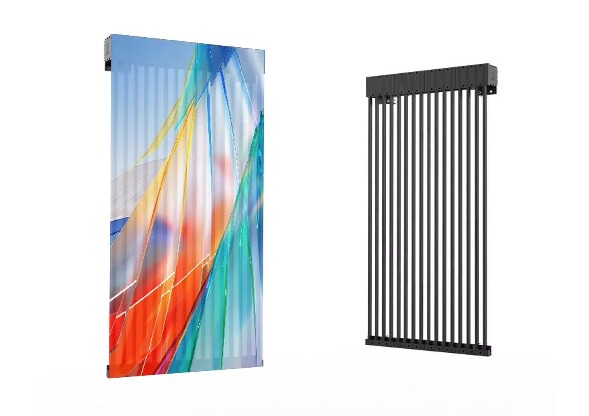 transparent curtain led display