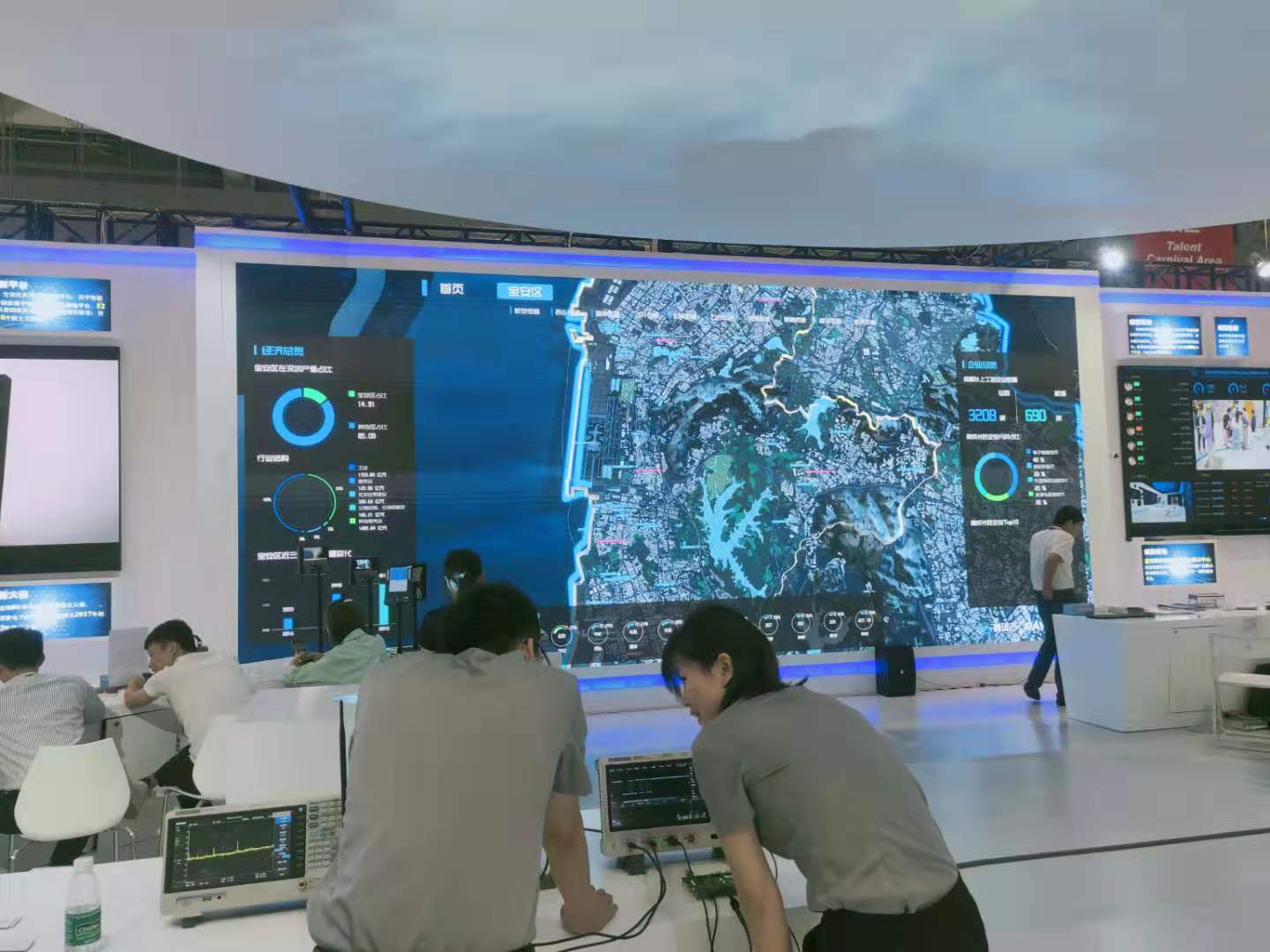 Indoor LED Display for Public information Smart City System