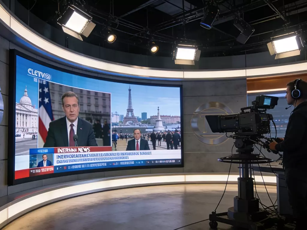 Creative LED Display for broadcast tv