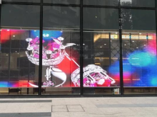 Commercial transparent LED display real shopping mall project case